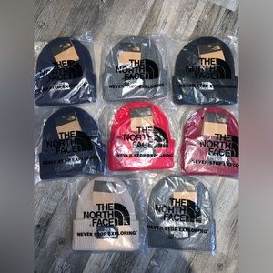North Face Beanies, (adult size)